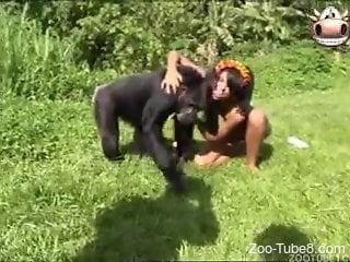 Gorilla with a gorgeous ass is going to fuck brunettes
