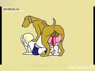 Animal lover gets fucked in a toon porn hot scene