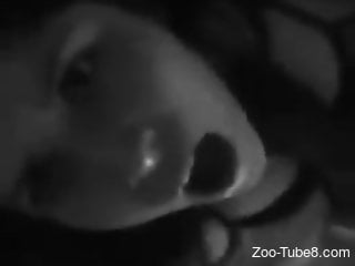 Black and white fucking movie with a brunette teen